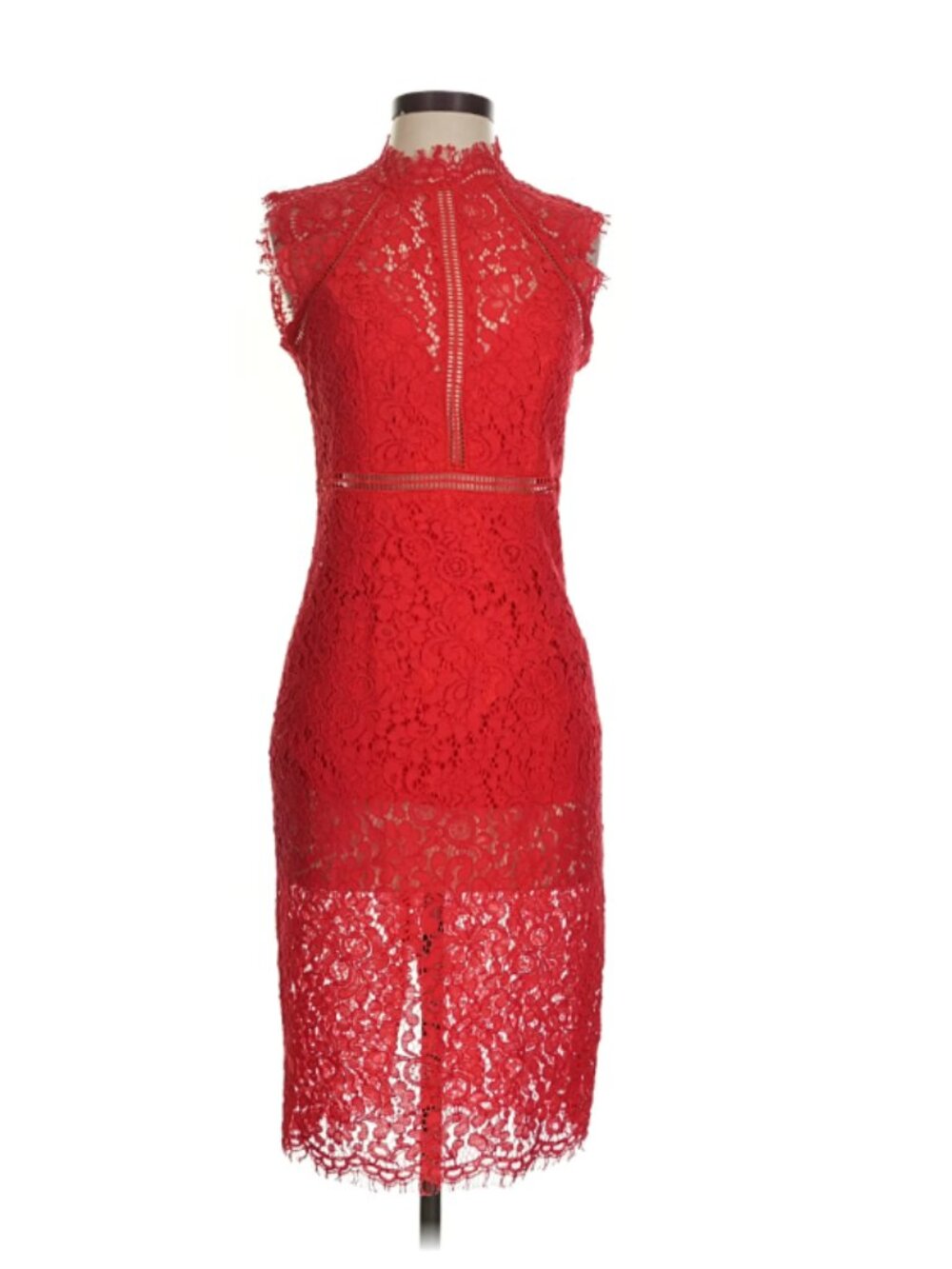 Red cocktail dress - Bardot